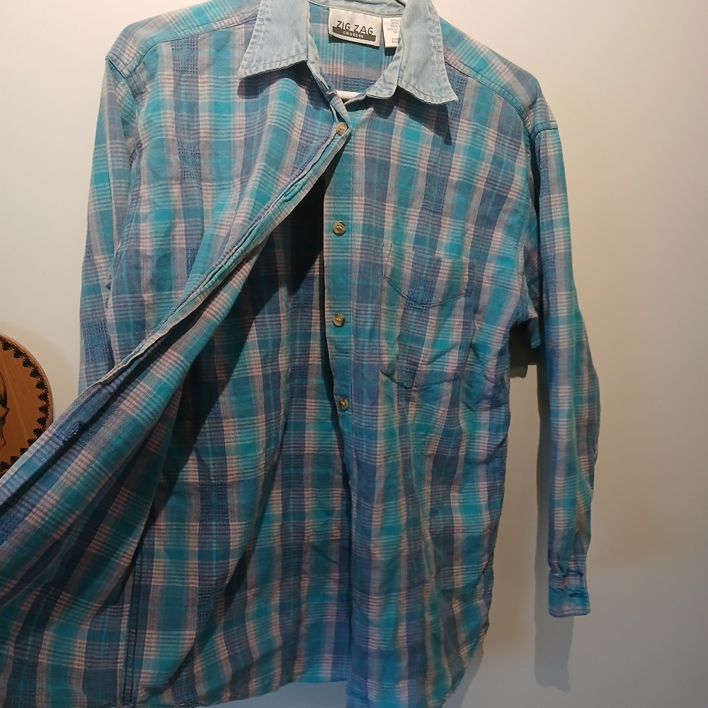 ZigZag Flannel Button-down Shirt - Picture 13 of 13